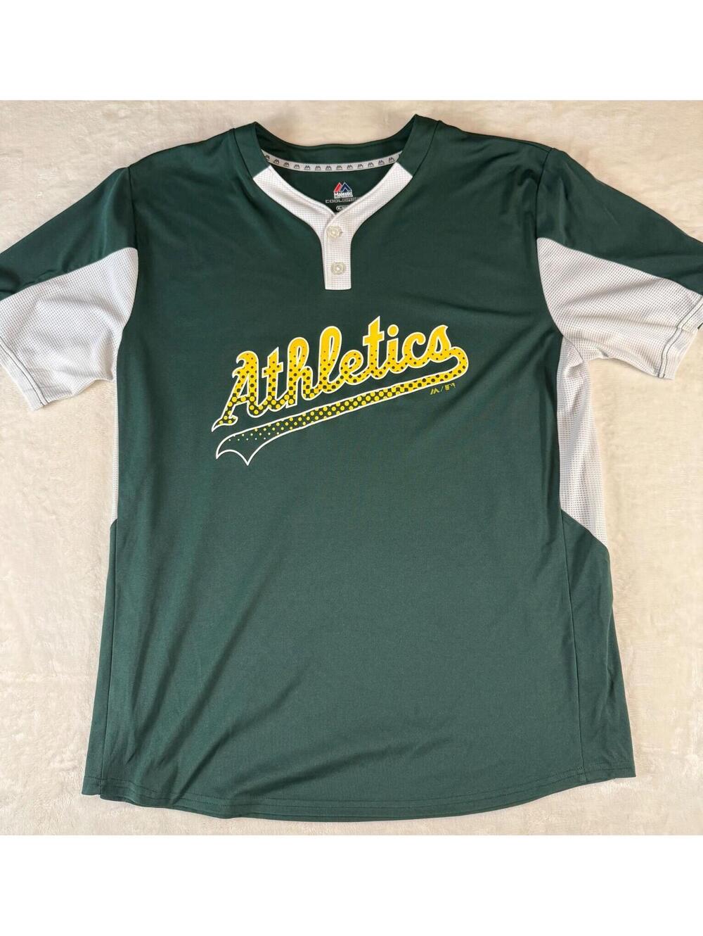 Oakland Athletics Majestic Cool Base Jersey Shirt Men’s XL Green MLB